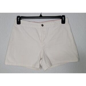 Tommy Hilfiger Vintage 2003 Womens Size 8 White Shorts Flag Logo Nice